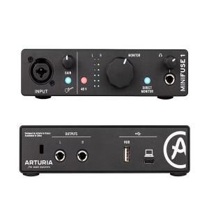 ARTURIA MiniFuse 1 전문 라이브 녹음 사운드 카드, 플러그 앤 플레이, 방송, 공연, 제작용