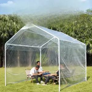 투명천막 바람막이 야외 자동랙 간이 캐노피천막 투명