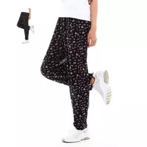 시원한 여름철 여자 네비플라워 긴바지 아이스바지 쿨