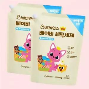 베비언스 유아 세탁세제 베이비파우더향 2.2L 2개 4549130