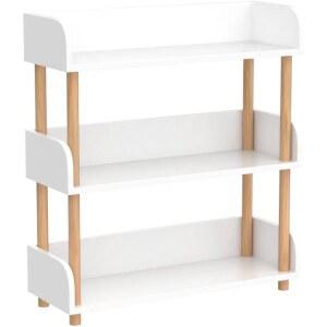 웨이이페어 가구 매장 모던 견고한 상단 가장자리와 목재 프레임으로 디스플레이 책장