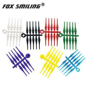FOX SMILING 10pcs 소프트 다트 팁 2BA 플라스틱 전자 악세서리