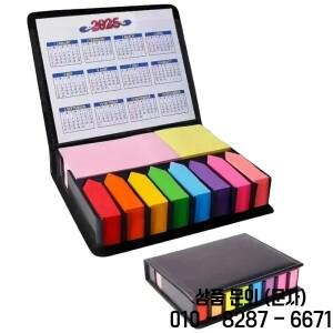 다채로운 편의 스티커 조직 1 세트 멀티 컬러 가죽 포장 상자 달력