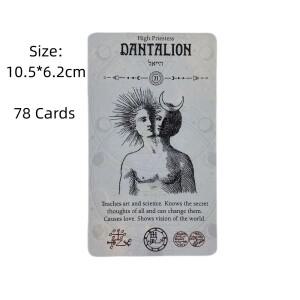 오컬트 타로 카드 78 데크 오라클 영어 비전 점술 에디션 Borad 게임