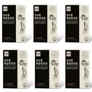 코오롱제약 6년근 홍삼으로 만든？ 흑삼유산균 30포 6개
