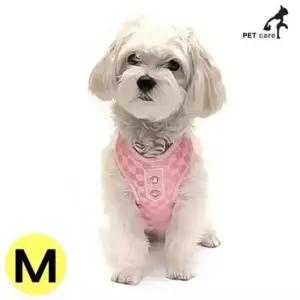 [반려] 핑크 리드줄 세트 가슴줄 럭셔리 M