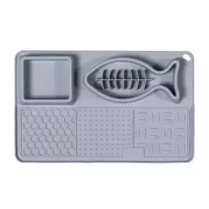 [반려] 식기 그릇 그릇 반려동물용 급체 물 고양이 세트 사료 방지