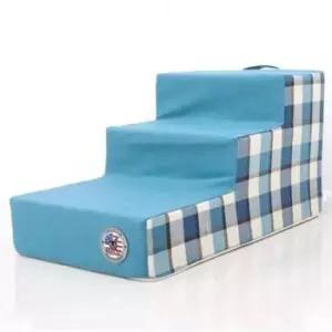 [반려] 딥블루 펫스텝 애견 강아지 마블스펀지 계단 3단 1P