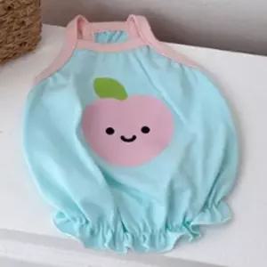 [반려] 1P 쿨링 강아지 나시티 여름 UV차단 과일친구들 블루