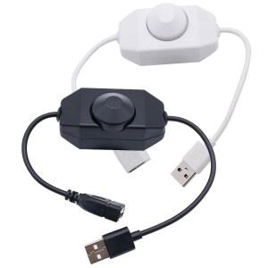 USB 5V 무단계 노브 터치 LED 밝기 WW 컨트롤러 5050 CW 스위치 라이트 디머 조절 스트립 2835 1채널