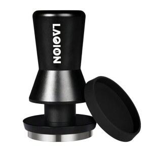 LAOION 53.3mm 에스프레소 변조기, 인체공학적 손잡이가 있는 커피 액세서리, 변조 도구 에스프레시 15파운드 / 25파운드 30파운드 교체 스프링 포함, 브레빌 54mm 포터필터에 적합한 변조기