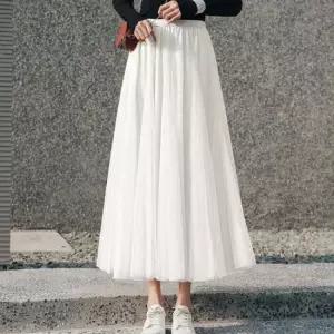 이중 쉬폰 A라인 러블리 우아 발레리나 롱원피스