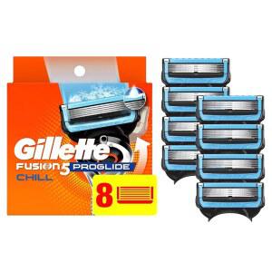 [미국배송] 질레트 프로글라이드 칠 면도기 남성용 리필 블레이드 리필 8개