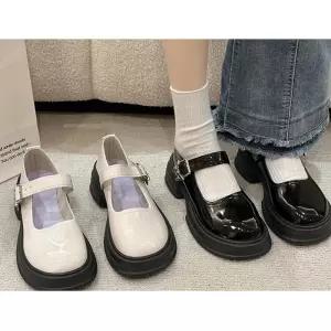 메리제인 펌프스 통굽 로우힐 청키구두 패션쪼리슬리퍼