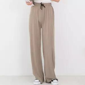 스트라이프 와이드팬츠 밴딩바지 고무줄바지 편한바지