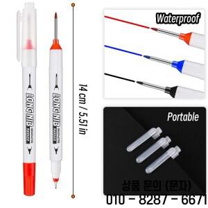 20mm 딥 홀 롱 닙 헤드 마커 스크라이버 다기능 기계식 목공용 더블 팁 펜