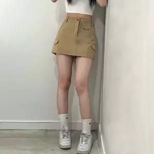Y2K 카고 포켓 치마 바지 미니 짧은 숏 스커트/2color