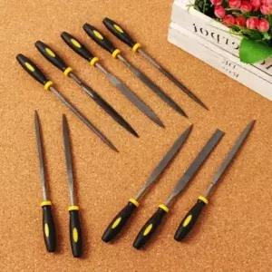 옐로우툴 야스리 쇠줄 10종세트 반달 평면 연마봉