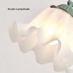 난초 모양의 아크릴 램프 그늘 E27 DIY 침실 서리로 디퓨저 덥은 조명 샹들리에 레스토랑