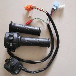 전기 자전거 가속기 스쿠터 스로틀 세발 회전/3 속도/역방향 스위치 라이트 하이 로우 빔 브레이크 레버 핸들