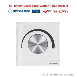 Skydance TS K WZ AC100 240V 회전식 ZigBee 86 기존 조명용 백열등 0 패널 할로겐 조광기 유리 100% Triac