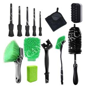 오토바이 세척 키트 차량 디테일 브러시 흡수력 높은 타월 포함