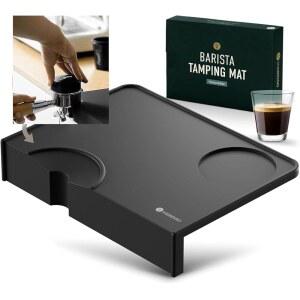 비엔시오 에스프레소 탬핑 매트 실리콘 u2013 논슬립 커피 탬퍼 머신 & 조리대 | 바리스타 스테이션 패드, 가정용 보호 및 카페용