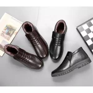 정장단화 겨울로퍼 중년남성 아빠 털신발 데일리 심플 경량