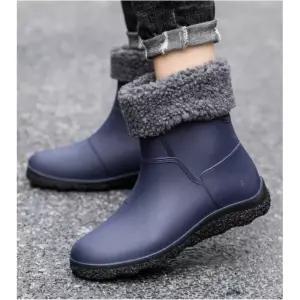 낚시 방수 남자방한화 겨울철 경량 작업화 보온 장화 숏 눈