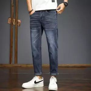 남성 팬츠 청 캐주얼 럭셔리 배기 종아리 스판 통기성 배기팬츠 admr1