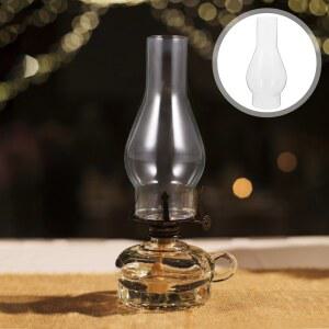오일 램프 유리 갓 교체용 굴뚝 장식 빈티지 커버 조명용 방풍 투명