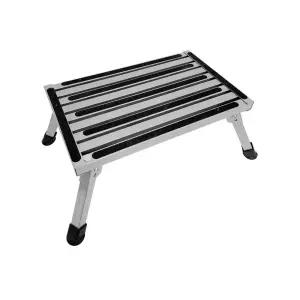 카라반 발받침대 보조계단 상품 고하중 수동 알루미늄