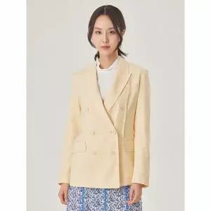 [하프클럽/조이너스]린넨 혼방 스판 더블 자켓_JACU4-WJK030