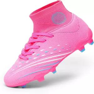 드림 페어 소년 여자 축구 클리츠 유소년 기업 그라우드 야외 트레이닝 운동화 하이탑 리틀/빅 키드용