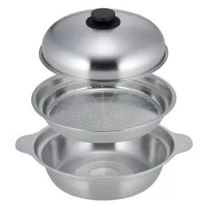 일본산 전골 냄비 찜기 세트 24cm