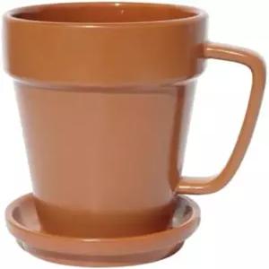 콜미비 플라워 포트 커피 머그잔 뚜껑이 있는 재사용 가능한 손잡이가 큰 유리잔입니다 여성과 남성을 위한