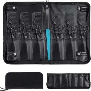 지오스 헤어 가위 가방 홀더 스타일리스트 미용사용 파우치 케이스 접이식 빗 전단