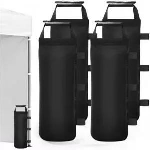 캐노피 웨이트용 112파운드 모래주머니 - 손잡이가 달린 헤비 듀티 4팩 누수 방지 옥스포드 천 해변 우산용