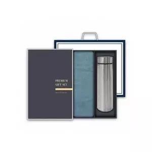 500ml 보온보냉 온도계텀블러+타올 선물세트