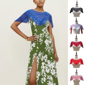 넥 케이프 목 레이스 페이크 카라 없는 부드러운 자수 홈 DIY 변형 데코 한푸 숄 스타