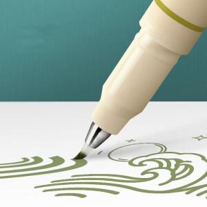 24 색상/세트 서예 아트 마커 펜 브러쉬 용품 미술 쓰기 사무실 학교 편지지