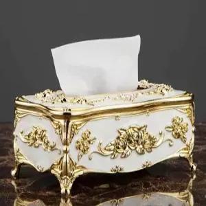 앤틱 화장지 케이스 티슈 인테리어 냅킨 도자기