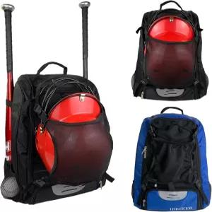 성인 및 청소년용 베이커 야구 백팩 대용량 배트백 모든 장비 T볼 소프트볼 헬멧 액세서리용 대형 메인