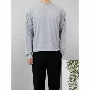 [하프클럽/세컨에디션]남자 봄가을 실켓 크롭 티셔츠