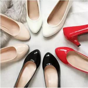 회사원 여성정장구두 로우힐 펌프스 슈즈 신발 모던 웨딩홀