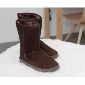 밍크털 방한 여성털부츠 미들 겨울부츠 슈즈 심플 보온성