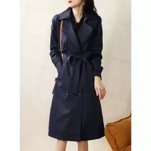 여성자켓 트렌치코트 가을 자켓아우터 네이비 오피스룩 심쿵해외구매
