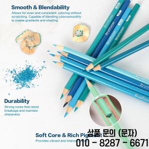 프로 유성 색연필 180/240/300/520색 세트 생생한 색상의 아티스트용 소프트 코어 드로잉 스케치 쉐이딩에