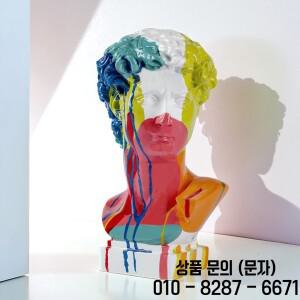 데이비드 헤드 레진 조각상 거실 테이블 사무실 장식 유럽풍 홈 데코 아트 흉상