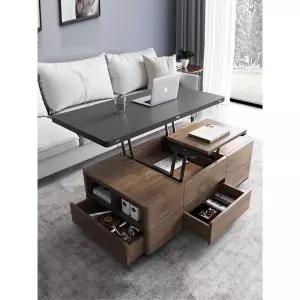 리프트업 테이블 소파 접이식 거실 서랍 높이조절